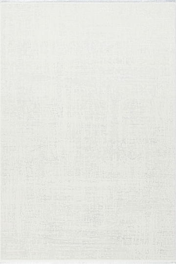 SteweHome Non-Slip Rectangular White Rug 100x300cm