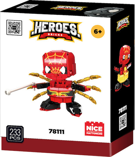 Nice Cuburi De Construit Red Mask Hero Pentru 6+ Ani 233 Bucăți