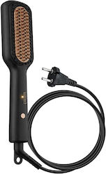 Avizar Straightening Hot Brush 45w Fast Straightening Anti-scald Black Gold