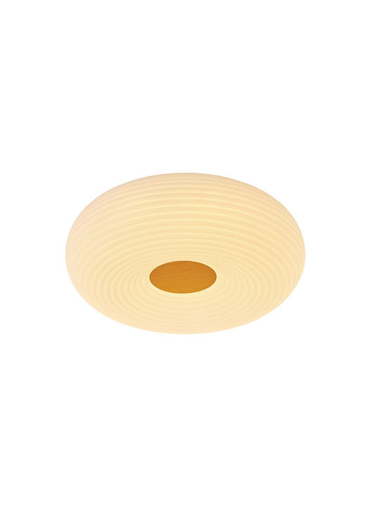 VK Lighting Πλαφονιέρα Οροφής 50εκ. Λευκή με Ενσωματωμένο LED