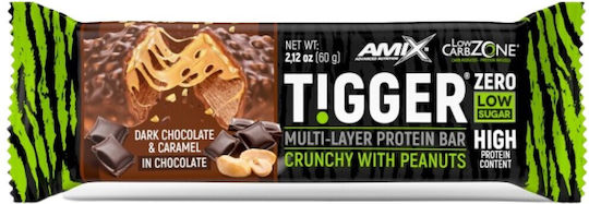 Amix Tigger Zero Μπάρα Πρωτεΐνης με Γεύση Σοκολάτα 60gr