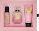 Подаръчен Комплект Victoria’s Secret Bombshell Парфюм 50 Ml Спрей За Тяло 75 Ml Лосион 100 Ml