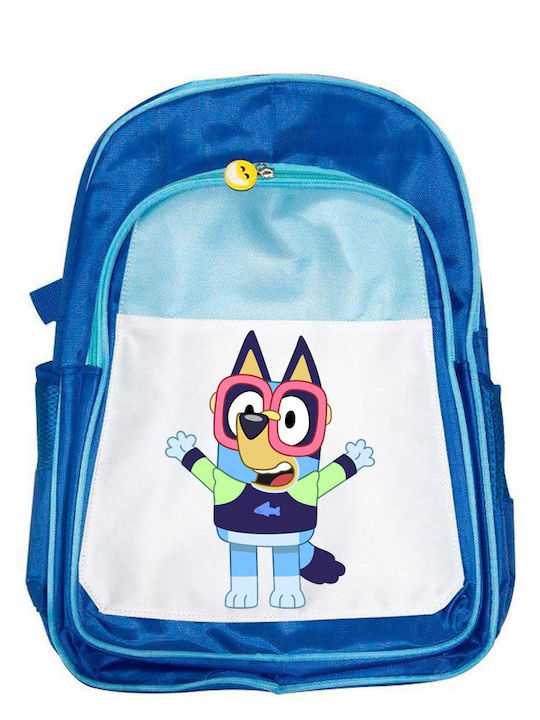 Kinder Schulranzen Bluey Blau 41x30x15cm