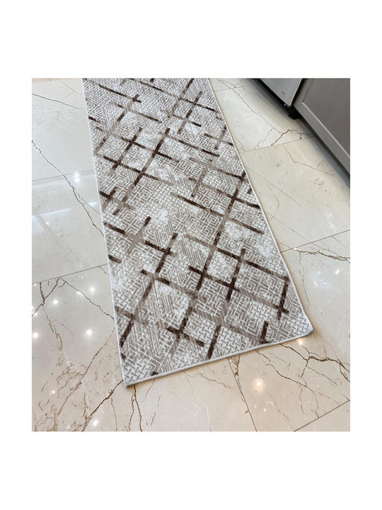 Linea Home 5047 Non-Slip Rectangular Beige Rug ...