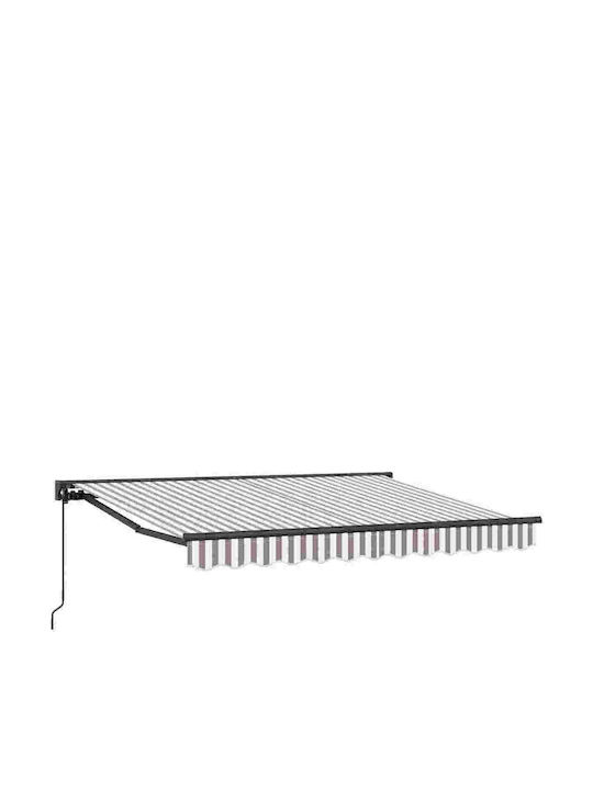 vidaXL Cort Terasă Gri 4x3m