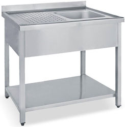 Bambas Frost Offene Spüle Einzeln LA1-70 40x40x25cm