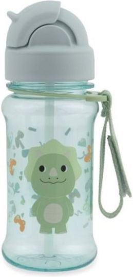 Skip Hop Squattle Dino Kids Water Bottle Dinosaur Plastic 350ml