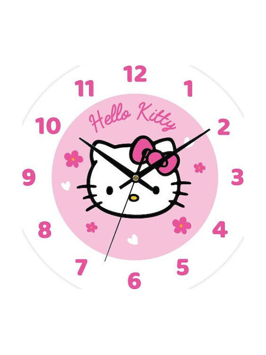Детски Часовник На Стена Hello Kitty 30см