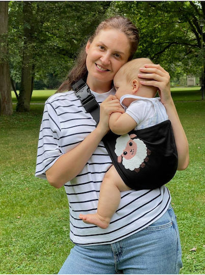 SteweHome Кенгуру Курсивен Черен с Максимално Тегло на Детето 9kg