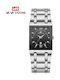 Men's Watch 41mm Battery with Silver Metal Bracelet