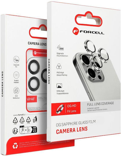 Forcell Προστασία Κάμερας Tempered Glass Μαύρο για το Samsung Galaxy A37