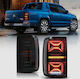 Carro 390945 Rear Taillights Set Vw Amarok 10-21 Full Led Bar Dynamic Flash Red Tinted