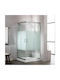 Tema Stripes Καμπίνα Ντουζιέρας με Συρόμενη Πόρτα 90x90x180cm Stripes
