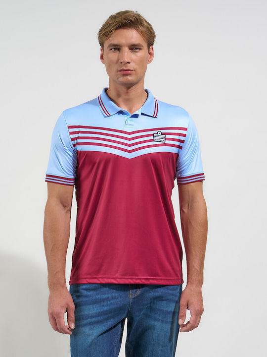Polo Athletic Short Sleeve Blouse Burgundy
