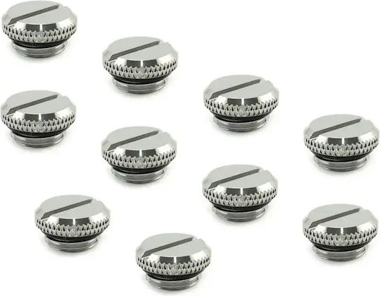 G1/4 Inch Thread Stop Plug V2 10 Pack Chrome