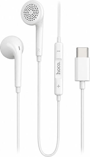 Hoco Dm51 In-ear Handsfree Earphones with USB-C Plug White
