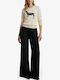Women's Fabric Trousers Black