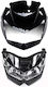 Faruri Față Completă Mască Far Neagră Kawasaki Z750 Z 750 07-12 Set