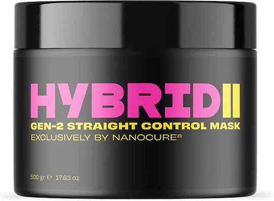 Keratin Nanocure Hybrid 2 Gen-2 Straight Control Hair Mask for Color Protection with Keratin 500gr