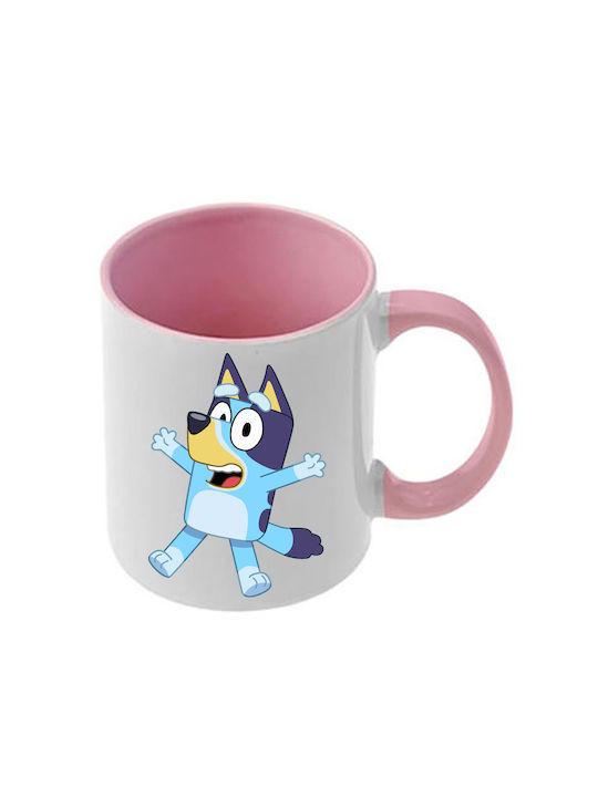Чаша Bluey Розова Дръжка Вътрешна
