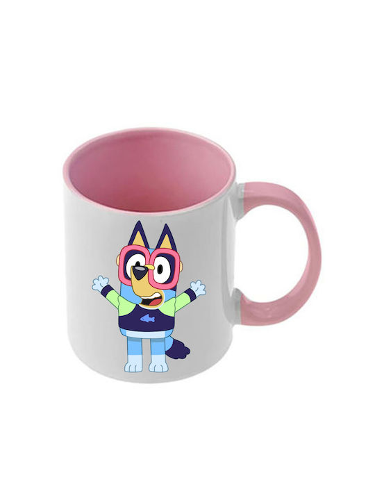 Чаша Bluey Розова Дръжка Вътрешна