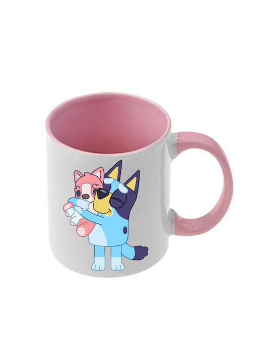 Чаша Bluey Розова Дръжка Вътрешна