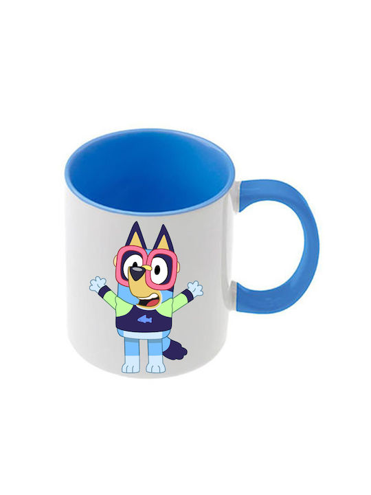 Κούπα Bluey Γαλάζια Λαβή Εσωτερικό