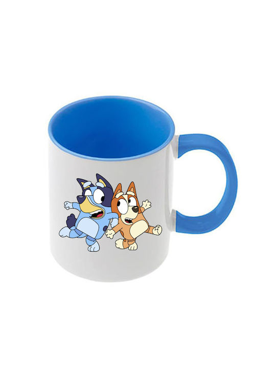 Κούπα Bluey Γαλάζια Λαβή Εσωτερικό