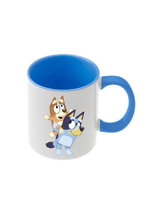 Κούπα Bluey Γαλάζια Λαβή Εσωτερικό