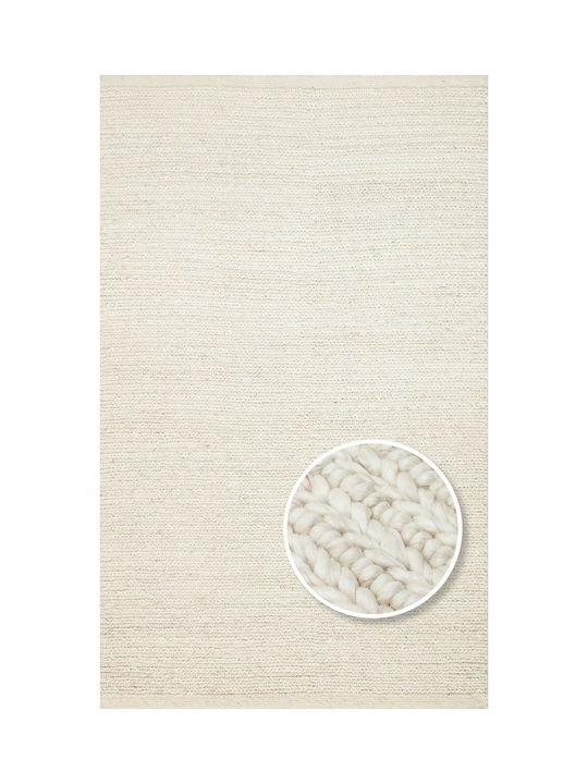 SteweHome Handmade Beige Runner Rug 80x300cm