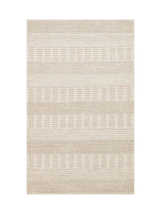 SteweHome Handmade Beige Runner Rug 80x300cm
