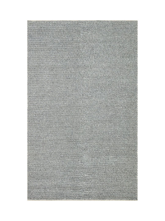 SteweHome Handmade Gray Runner Rug 80x150cm