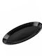 Melaware Melaware Servierplatte Oval aus Melamin Schwarz 20x12cm