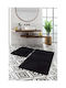 SteweHome Bathroom Accessory Set Plastic Black 2 Pieces