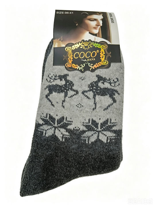 Coco&Hana Women's Gray Socks