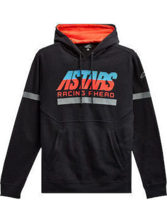 Alpinestars Club Hoodie Men's Motorcycle Riding Jersey Long-Sleeved Black Color