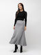 Midi Damenrock Grau