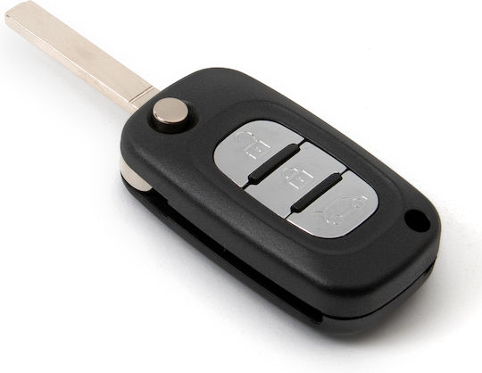 Car Key Shell with VA2 Blade Foldable with 3 Buttons Megane for Renault / Dacia
