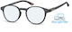 Montana Eyewear Reading Glasses +3.00 In Black Colour