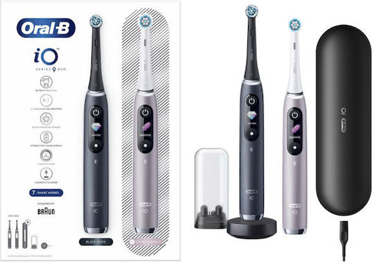 Oral-B Io Series 9 Duo Periuță de Dinți Electrică cu Senzor de Presiune Neagră
