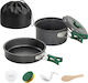 Outsunny Camping Cookware Set Ultralight Kit 8 Pieces Heat Resistant Handles Grey 802-013v00gy