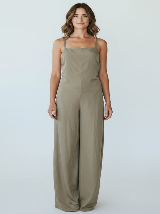 Moutaki Women's Linen Jumpsuit Cigar