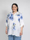 Women's Shirt White Floral