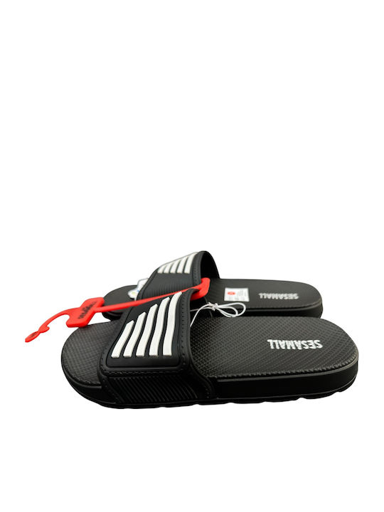 Flip Flops In Black Colour
