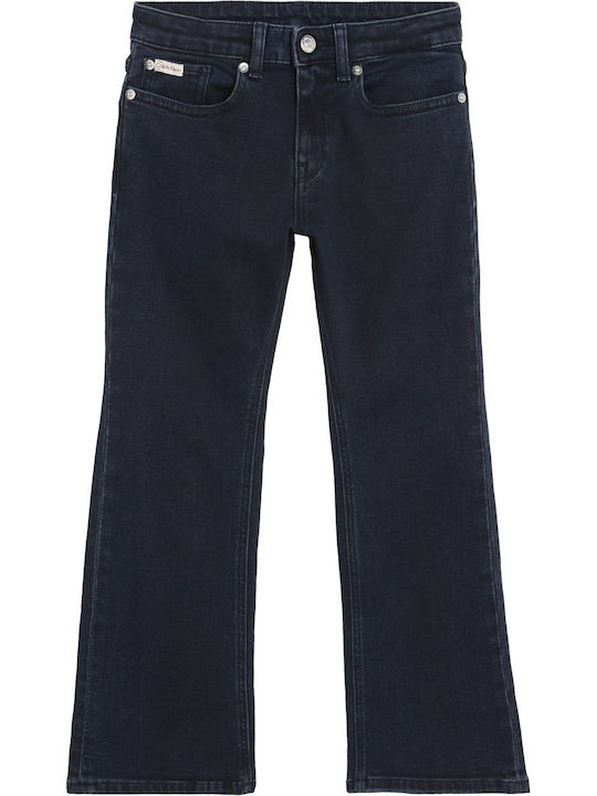 Mr Flare Παιδικό Τζιν Παντελόνι Black Blue Stone Wash