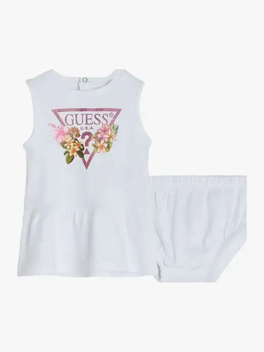 Guess Mädchenkleid Off White