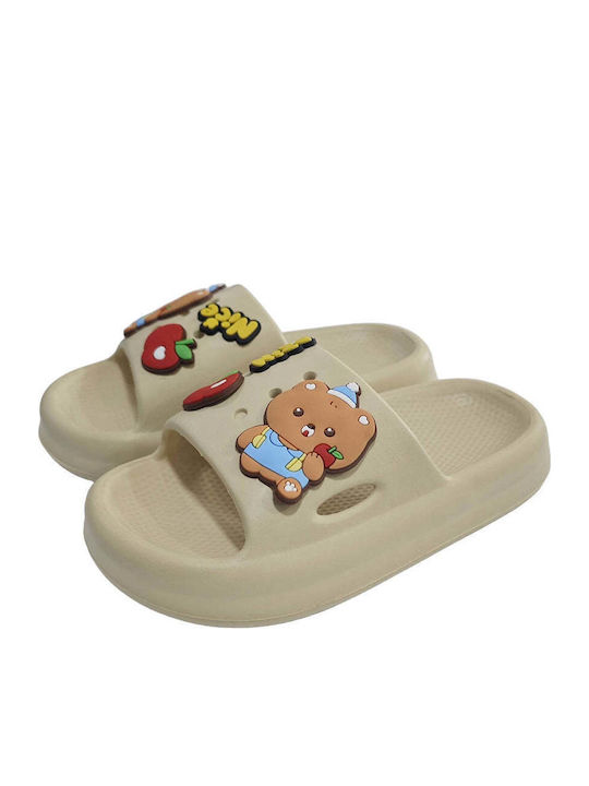 Kinder Flip-Flops Slides Beige
