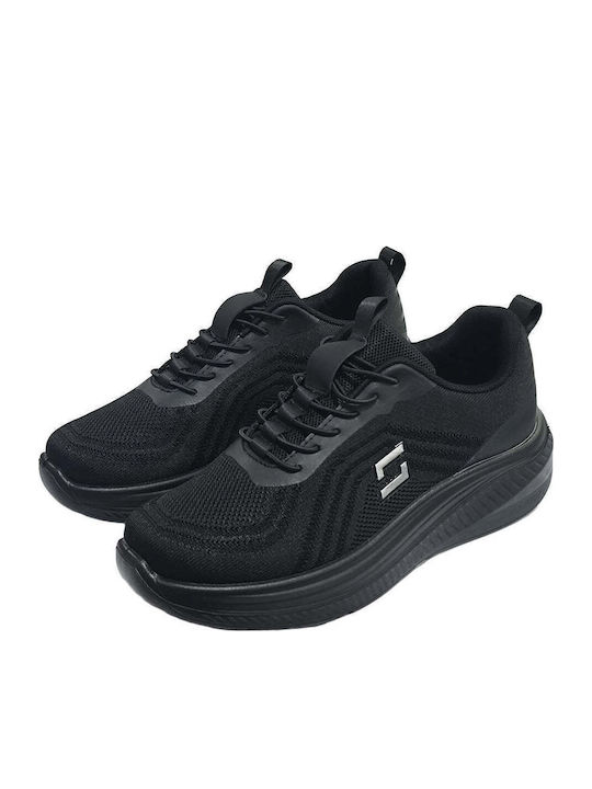 Πάνινα Ανδρικά Slip-On Μαύρα