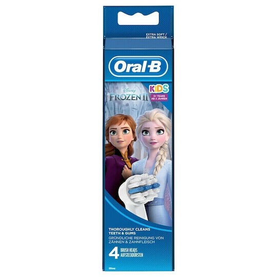 Oral-B Electric Toothbrush Replacement Heads Frozen 4 Pieces