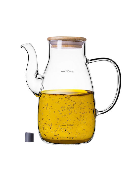 Kadax Glasölkanne mit Fluss 500ml